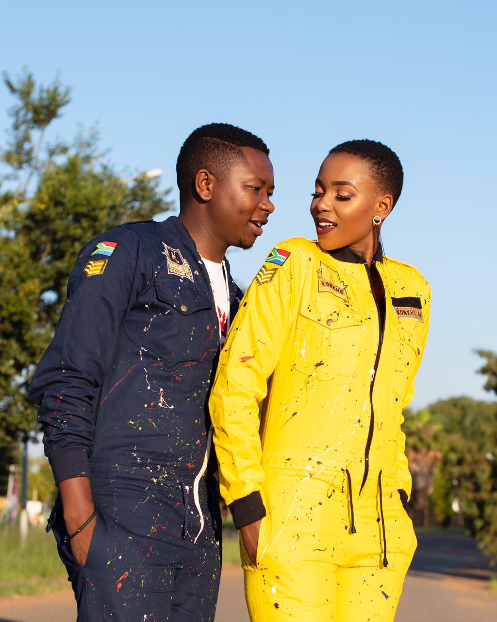 Konkhe Kuhamba kahle clothing Takes Paint-Splattered Pilot Suit to the Next Level