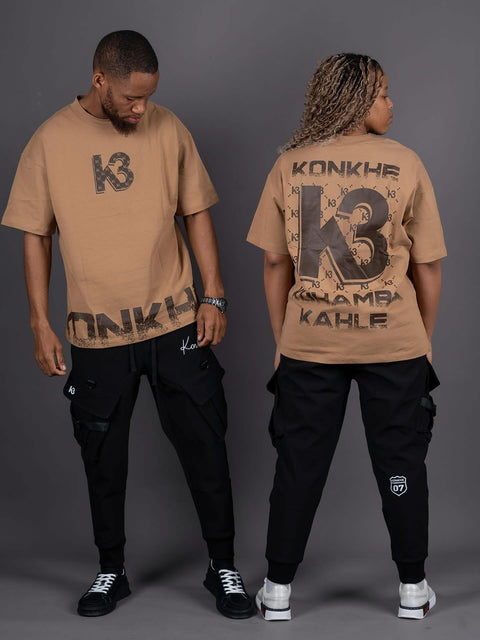 Konkhe 14 Classic Caramel K3 Branded unisex Oversized T-shirts
