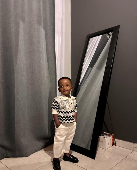 Konkhe 14 Off-white kiddies Knitted Golfers