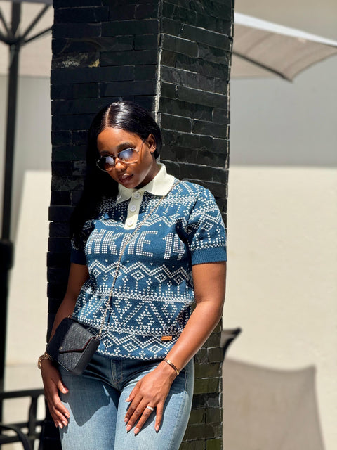 Konkhe 14 Knitted Unisex Premium Airforce Blue Golfers