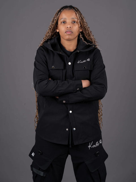 Konkhe 14 Hooded Big Pockets Heavyweight Unisex Shirt