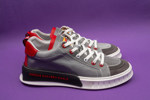 Konkhe 14 unisex High-end Silver-grey with White Sole Sneakers