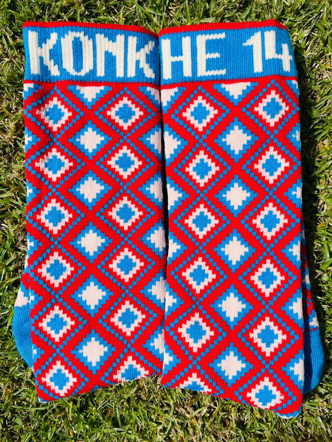 Konkhe 14 Unisex Poker Diamond Socks