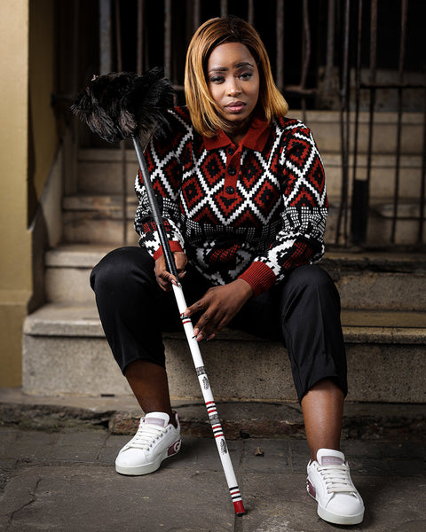 Konkhe 14 Knitted Unisex long-sleeve golfers “Ububomvu” – The Maroon One