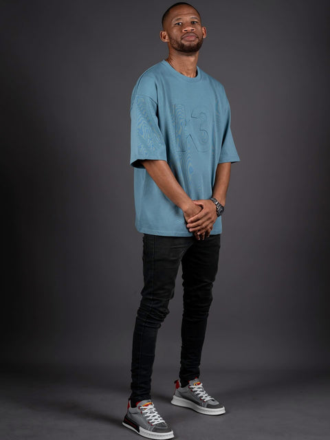 K3 3D Printed Unisex Oversized – Blue Whale T-shirts