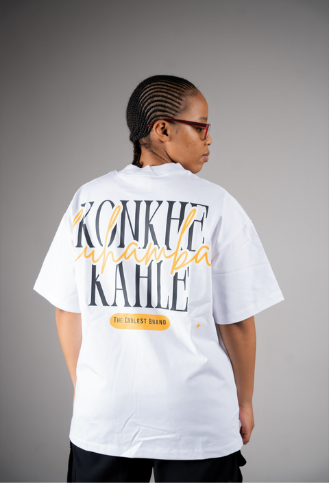 Konkhe 14 Premium White unisex Oversized T-shirts