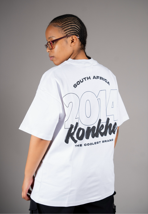 Konkhe 14 All White  Branded unisex Oversized T-shirts