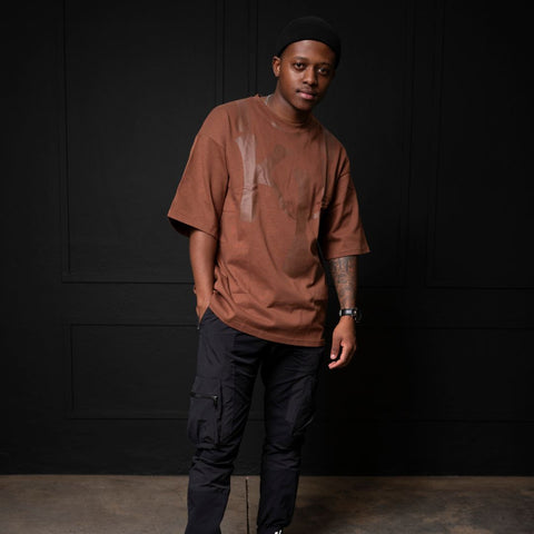Brown on Brown Konkhe 14 Unisex oversized Premium T-shirts