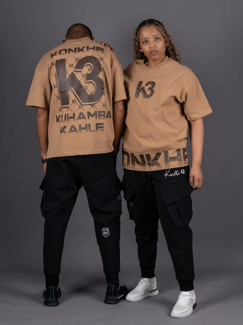Konkhe 14 Classic Caramel K3 Branded unisex Oversized T-shirts