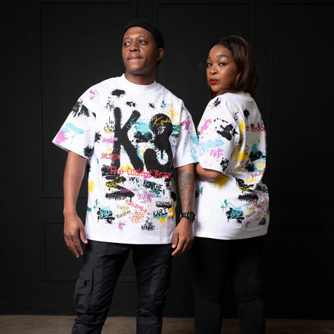 K3 Splattered oversized Unisex T-shirts
