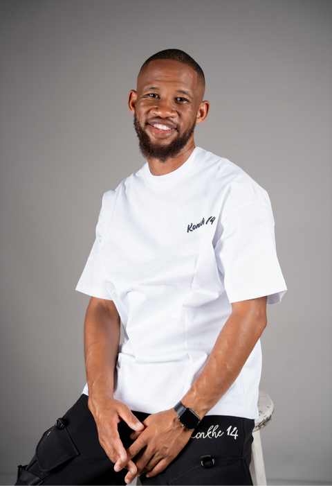 Konkhe 14 All White  Branded unisex Oversized T-shirts