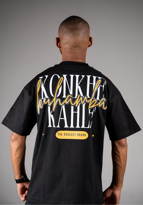 Konkhe 14 Premium Black unisex Oversized T-shirts