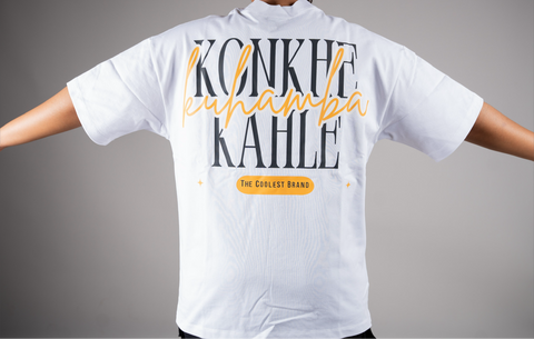 Konkhe 14 Premium White unisex Oversized T-shirts