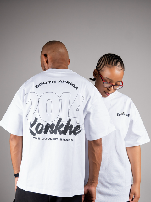 Konkhe 14 All White  Branded unisex Oversized T-shirts