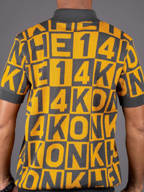 Konkhe 14 unisex knitted Word Puzzle Colourway – “The Masterpiece”
