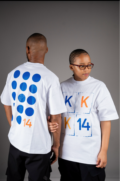 Konkhe 14 Blue Dot unisex Oversized T-shirts