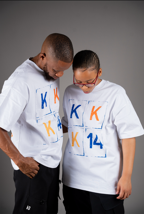 Konkhe 14 Blue Dot unisex Oversized T-shirts