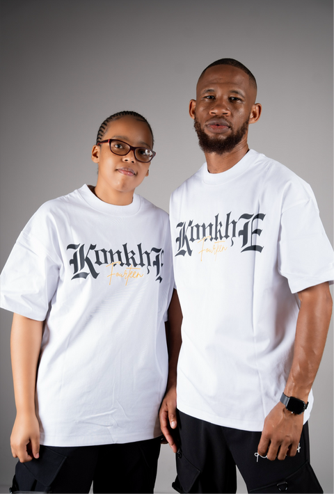 Konkhe 14 Premium White unisex Oversized T-shirts
