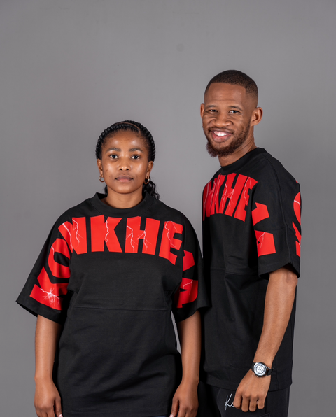 Black/Red konkhe 14 Branded oversized Unisex T-shirts