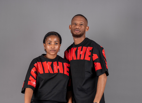 Black/Red konkhe 14 Branded oversized Unisex T-shirts