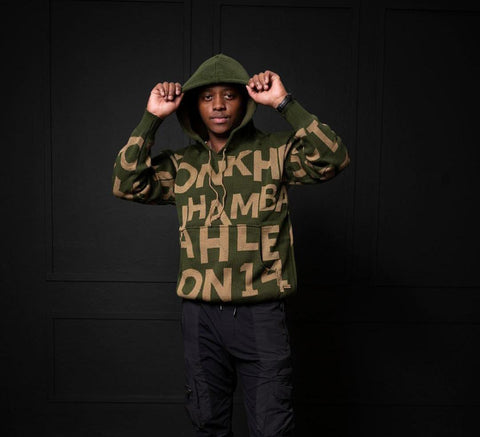 Konkhe Unisex knitted Olive Green Hoodie