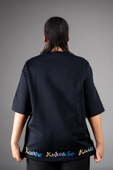 Konkhe 14 Coastal Rainbow Oversized T-Shirts