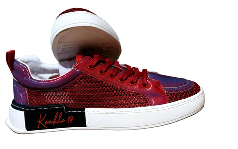 Konkhe 14 unisex Red Mesh Sneakers