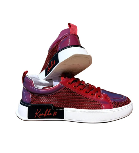 Konkhe 14 unisex Red Mesh Sneakers