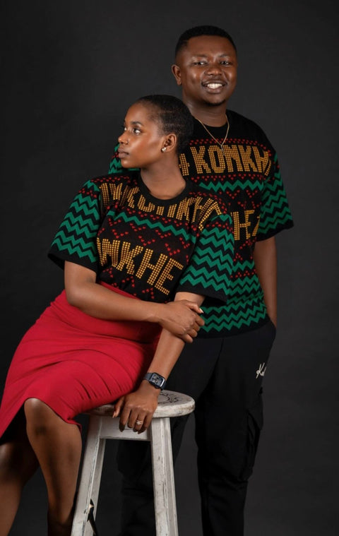 Konkhe 14 Multicolour Unisex Knitted oversized T-shirts