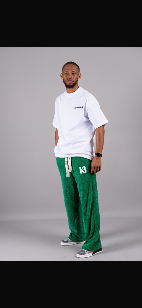 K3 Green Patchwork Pants