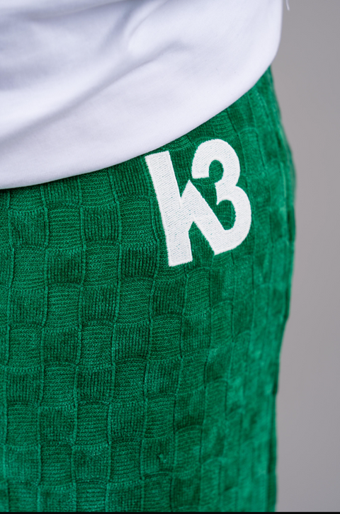 K3 Green Patchwork Pants