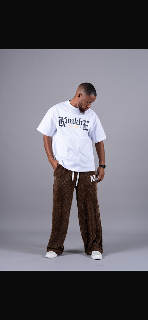 K3 Brown Patchwork Pants