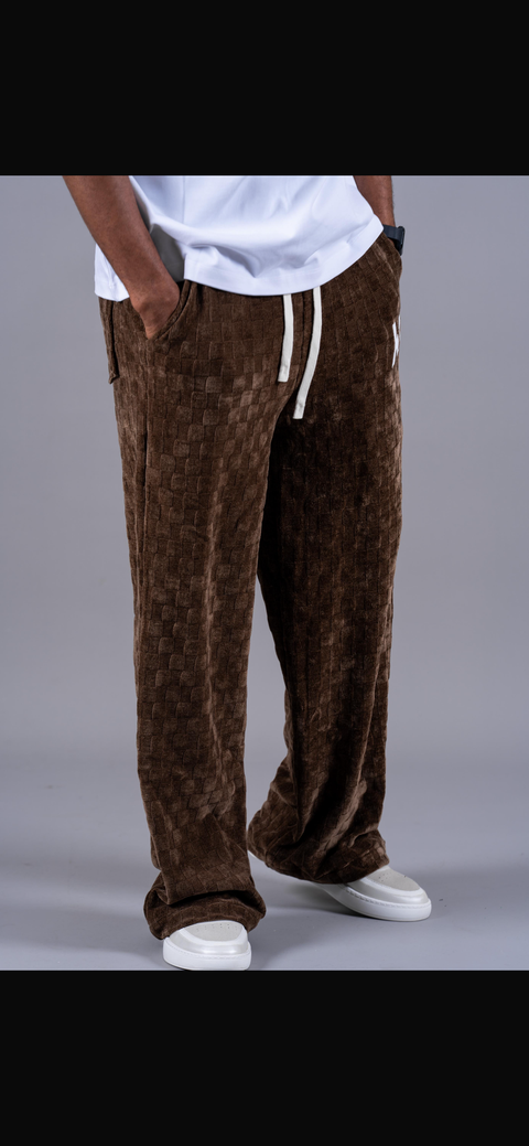 K3 Brown Patchwork Pants