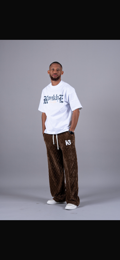 K3 Brown Patchwork Pants