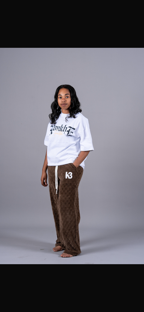 K3 Brown Patchwork Pants
