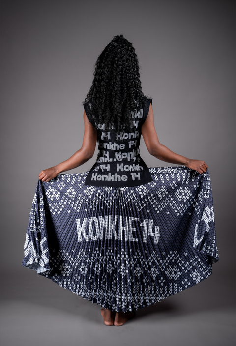 iNdlovukazi Konkhe 14 B/W Skirt