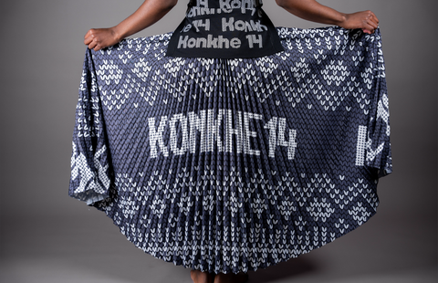 iNdlovukazi Konkhe 14 B/W Skirt