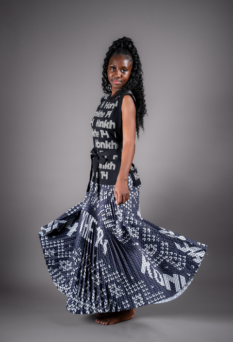 iNdlovukazi Konkhe 14 B/W Skirt