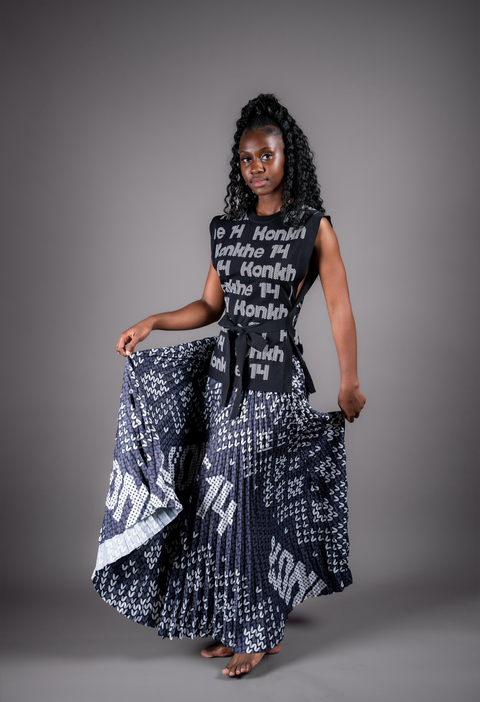 iNdlovukazi Konkhe 14 B/W Skirt