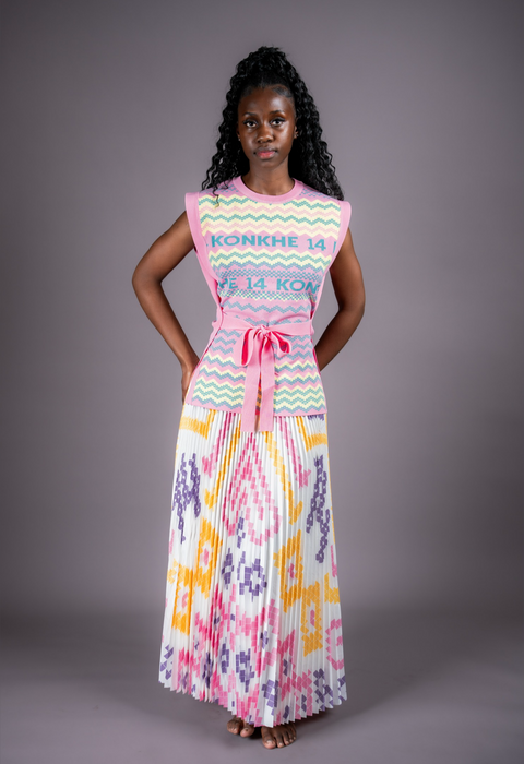 iNdlovukazi Konkhe 14 Colourful Pink Skirt
