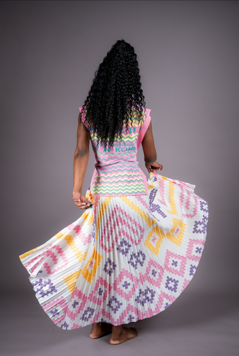 iNdlovukazi Konkhe 14 Colourful Pink Skirt