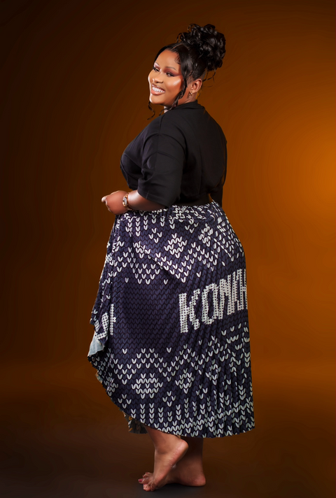 iNdlovukazi Konkhe 14 B/W Skirt