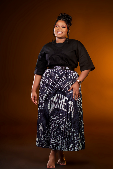 iNdlovukazi Konkhe 14 B/W Skirt