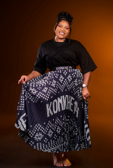 iNdlovukazi Konkhe 14 B/W Skirt