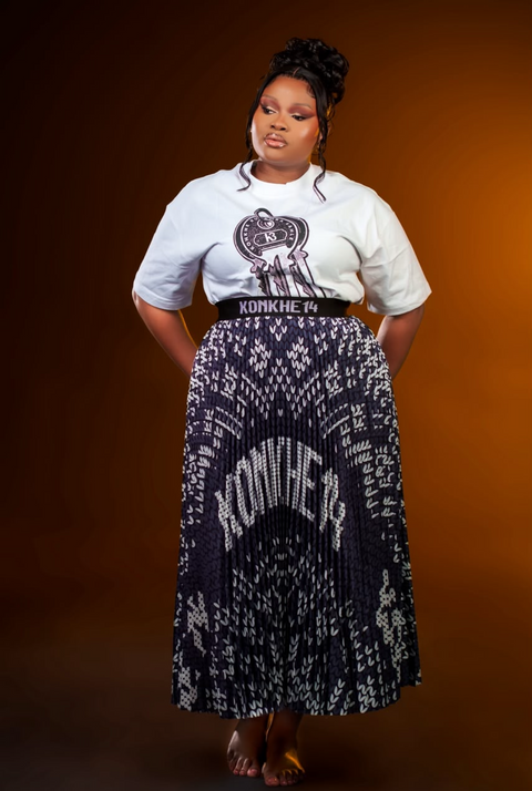 iNdlovukazi Konkhe 14 B/W Skirt