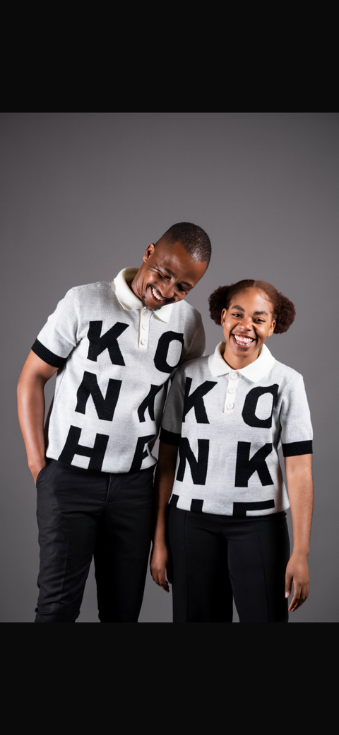 Konkhe Grid Knit Golfer
