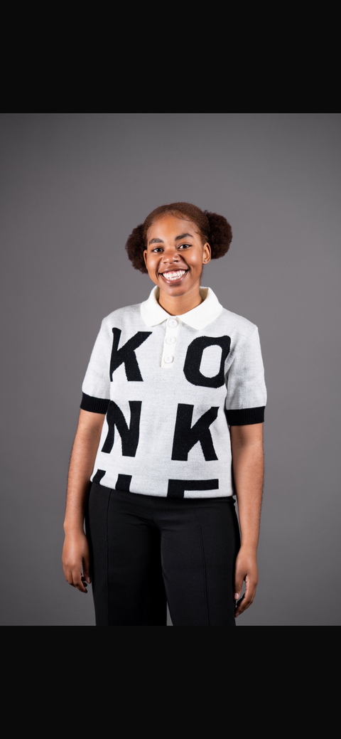 Konkhe Grid Knit Golfer