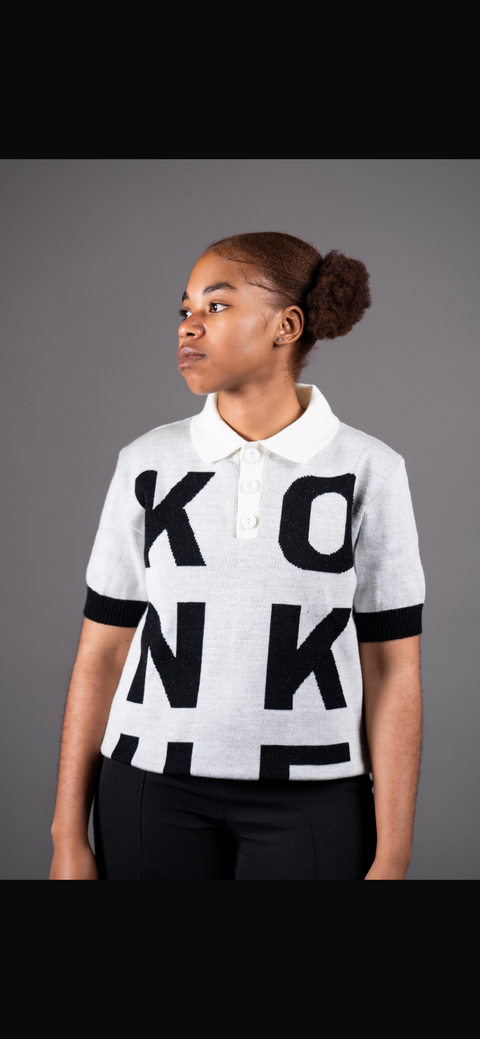 Konkhe Grid Knit Golfer