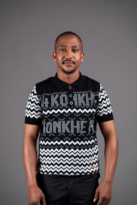 Konkhe 14 B/W Knitted Golfer