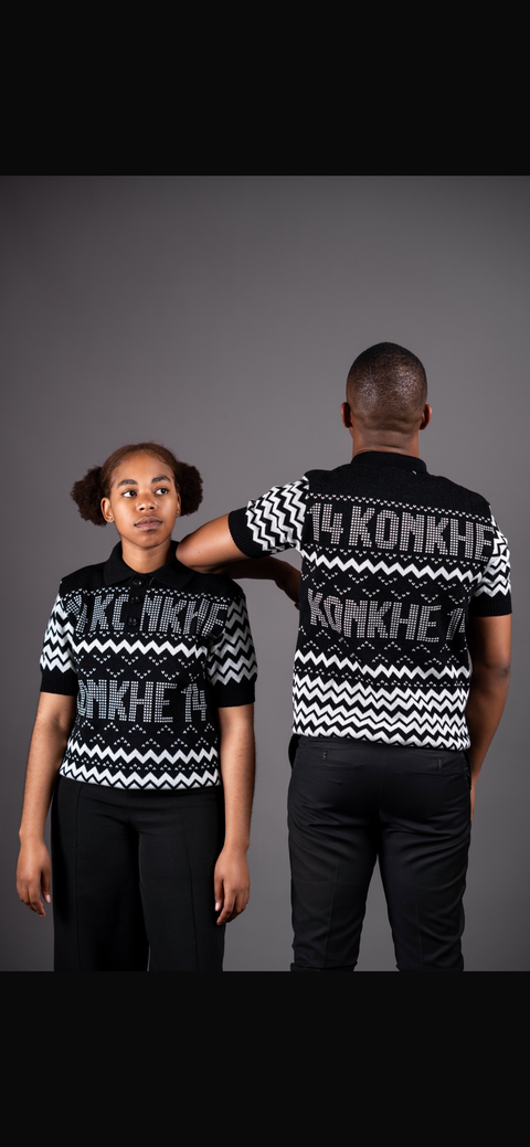 Konkhe 14 B/W Knitted Golfer